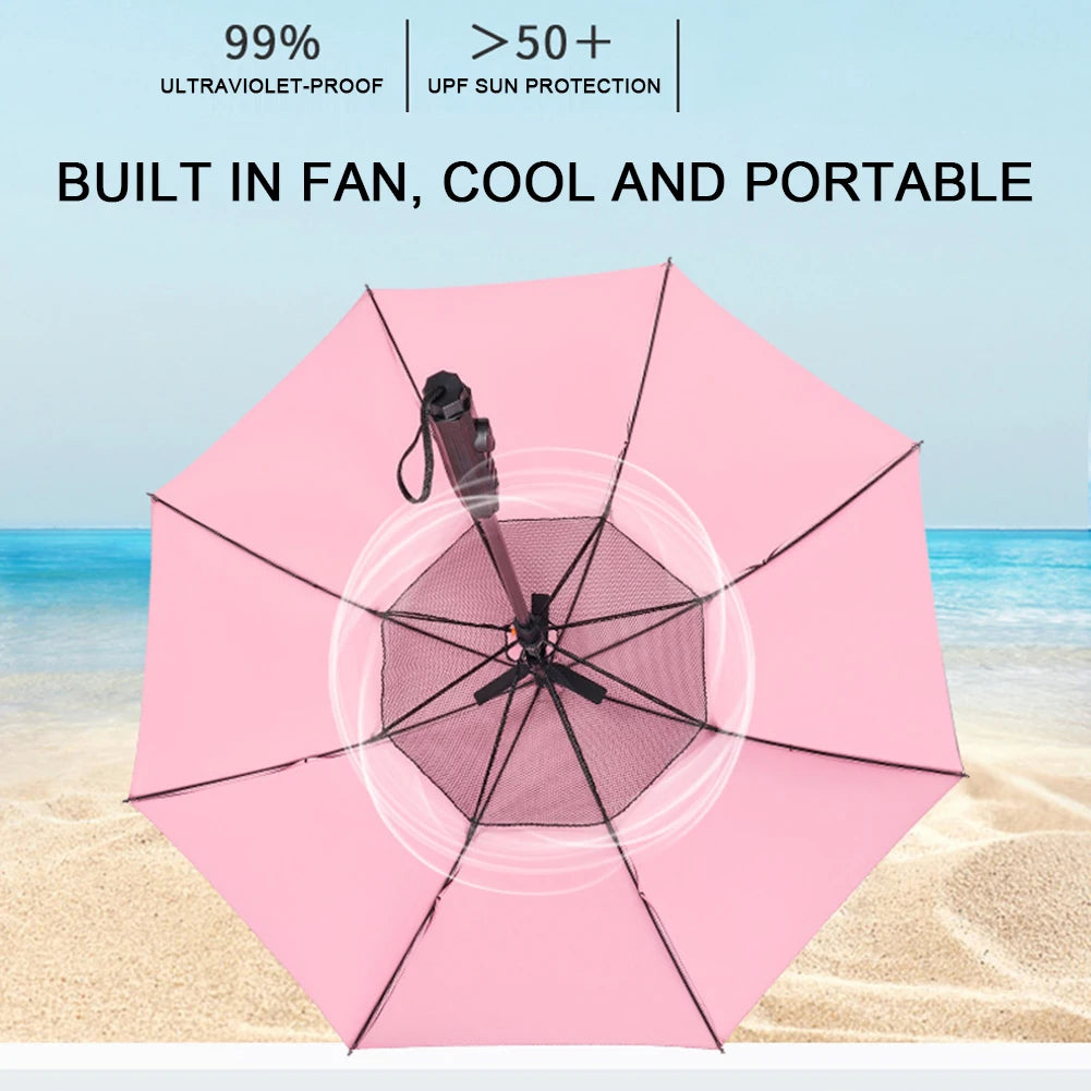 Parapluie 3 en 1 Ventilateur