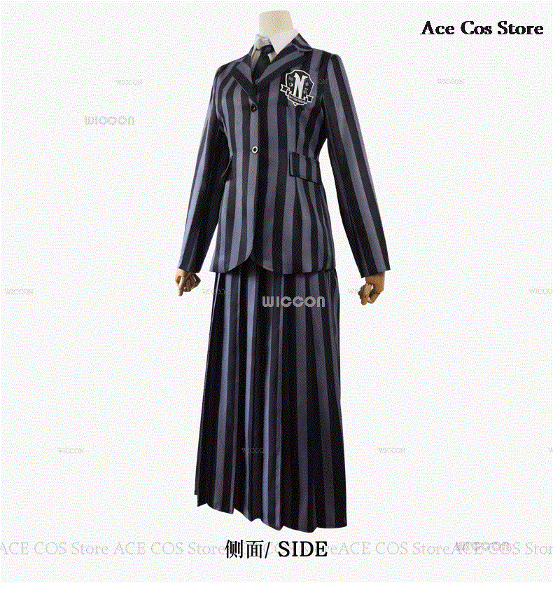 Costume d'Halloween Mercredi Cosplay