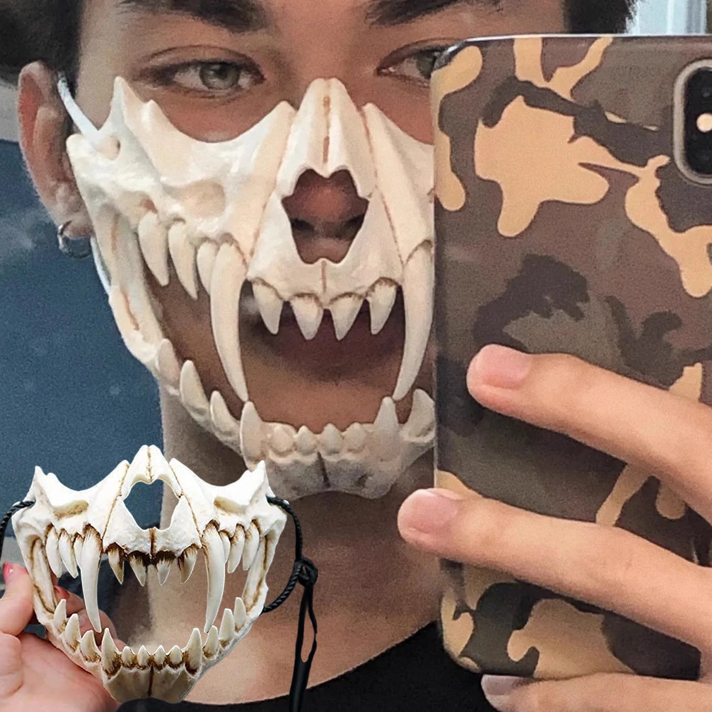 Masque Crâne Animal Halloween