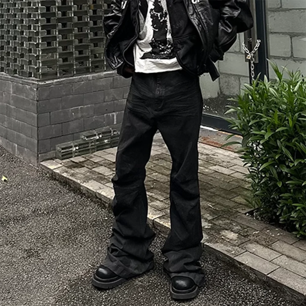 Pantalon Boot Cut Coated
