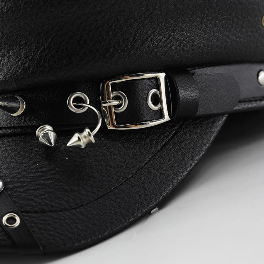 Béret en cuir Halloween pour femme