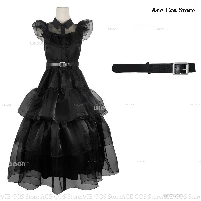 Costume d'Halloween Mercredi Cosplay