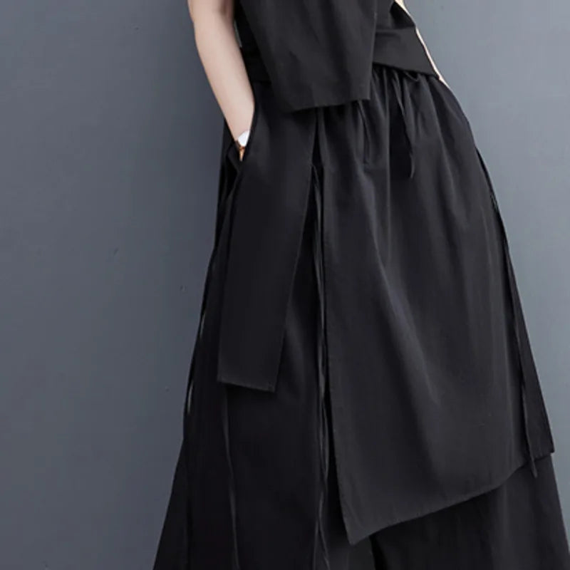 Pantalon Wide Leg Noir