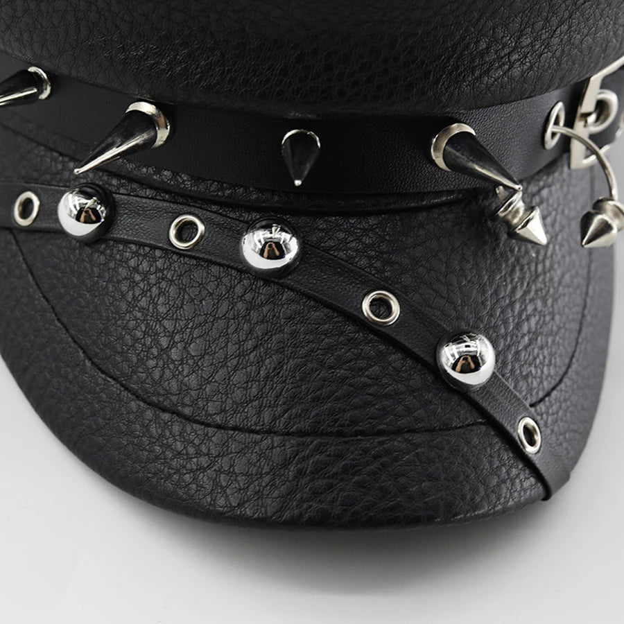 Béret en cuir Halloween pour femme