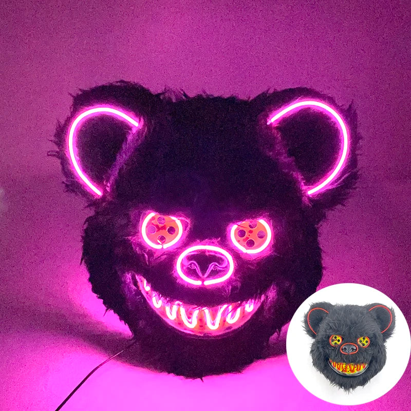 Masque Lapin Ours LED