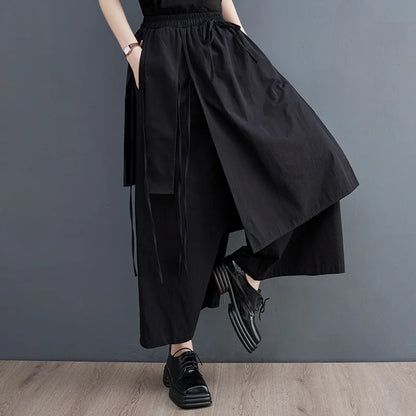 Pantalon Wide Leg Noir