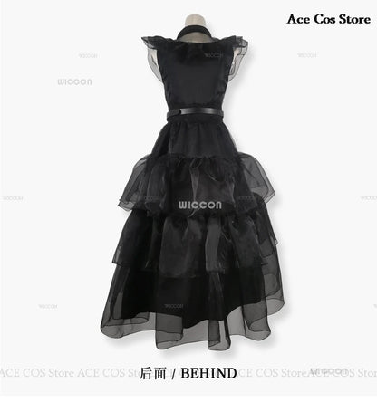 Costume d'Halloween Mercredi Cosplay