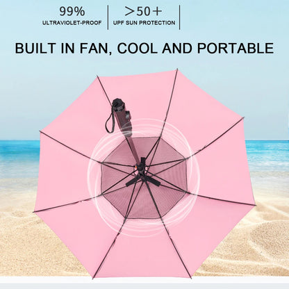 Parapluie 3 en 1 Ventilateur