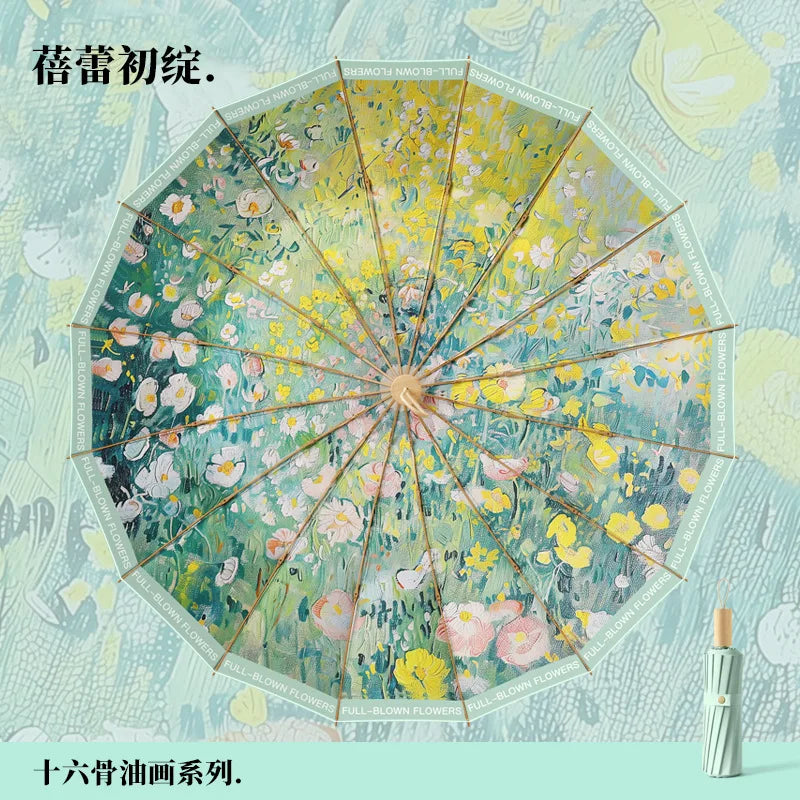 Parapluie asiatique floral