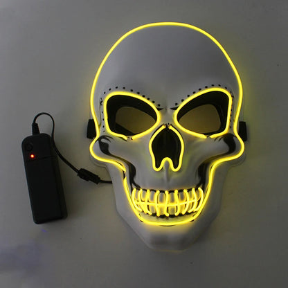 Masque Halloween squelette à LED