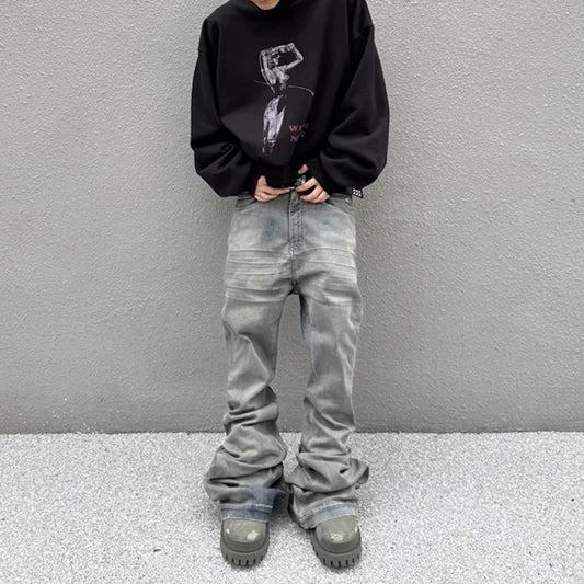 Pantalon Boot Cut Wrinkle