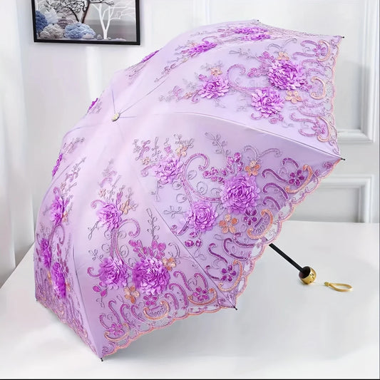 Parasol en Dentelle Violet