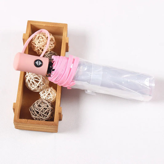 Parapluie Transparent Rose