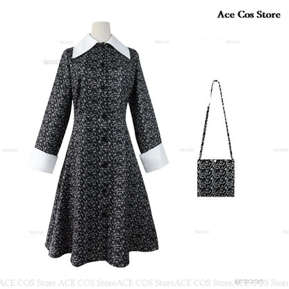 Costume d'Halloween Mercredi Cosplay
