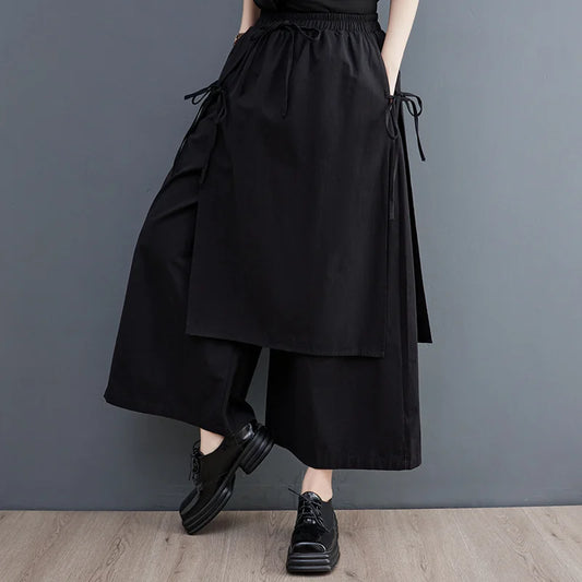 Pantalon Wide Leg Noir
