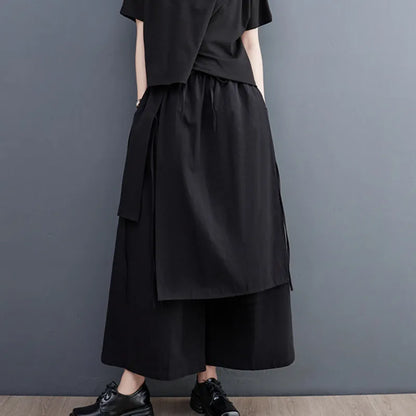 Pantalon Wide Leg Noir