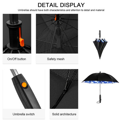 Parapluie 3 en 1 Ventilateur