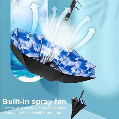 Parapluie 3 en 1 Ventilateur