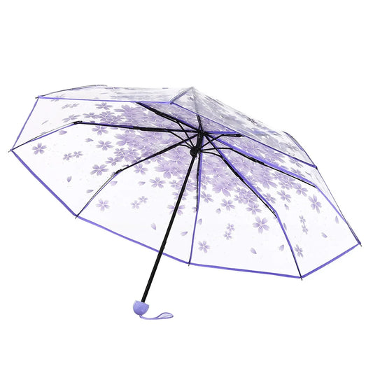 Parapluie Transparent Fleury Violet