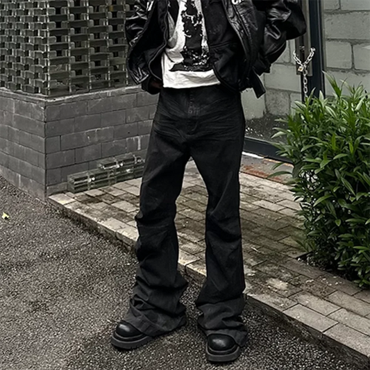 Pantalon Boot Cut Coated