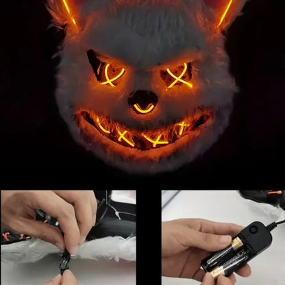 Masque Lapin & Ours Halloween à LED