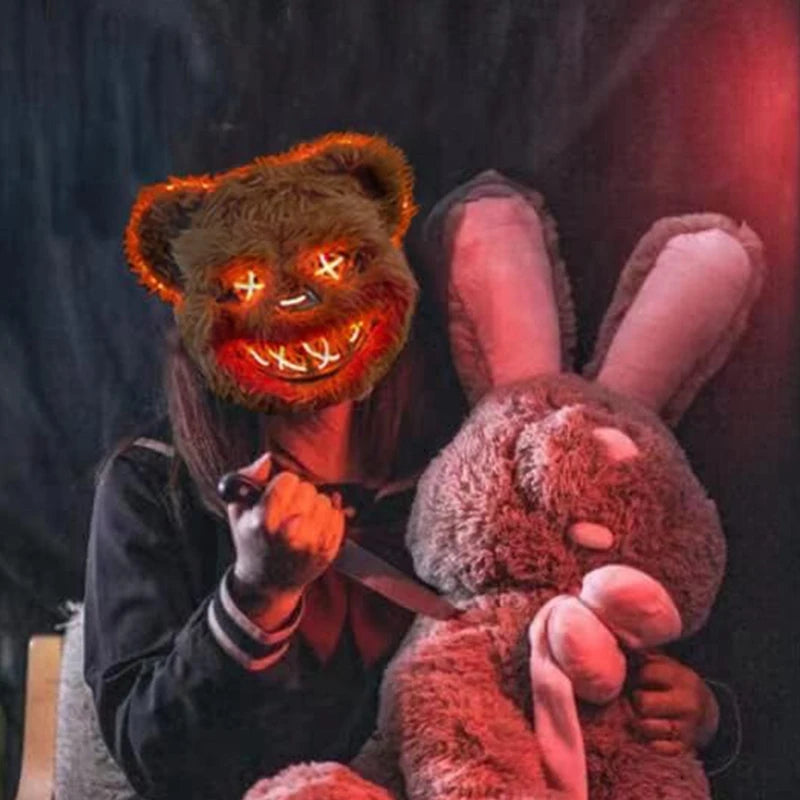 Masque Lapin & Ours Halloween à LED