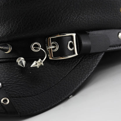 Béret en cuir Halloween pour femme
