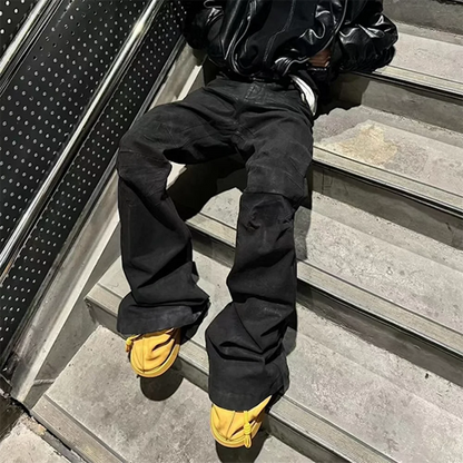 Pantalon Boot Cut Coated