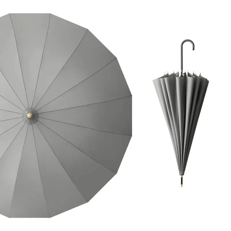 Parapluie Large Japonais Gris