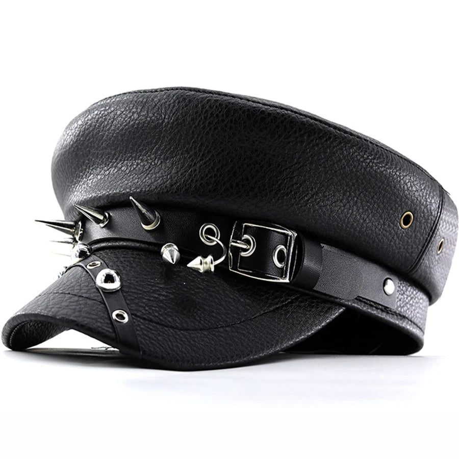 Béret en cuir Halloween pour femme