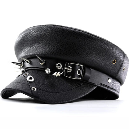 Béret en cuir Halloween pour femme