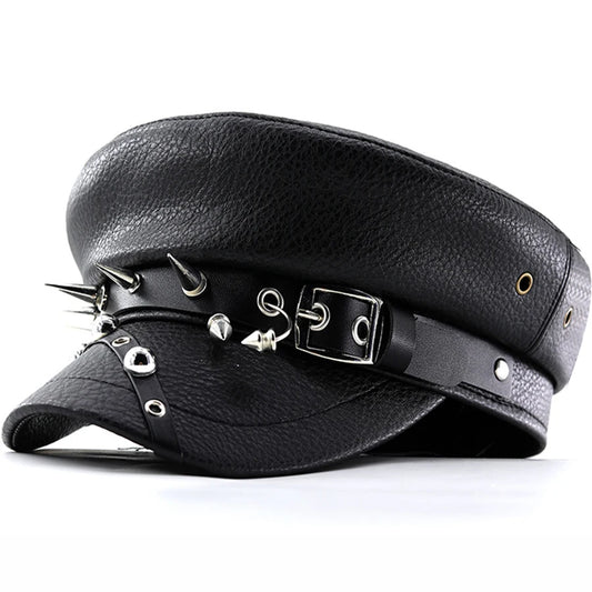 Béret en cuir Halloween pour femme