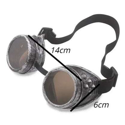 Lunettes de moto rétro steampunk
