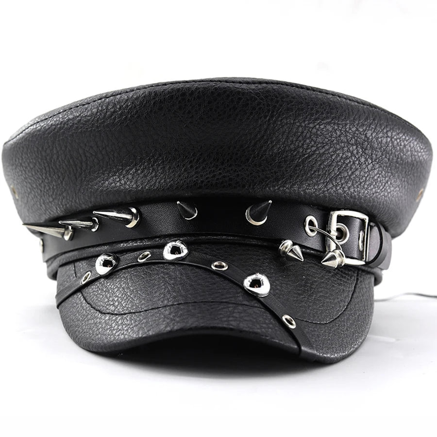 Béret en cuir Halloween pour femme