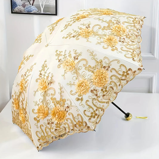Parasol en Dentelle Jaune