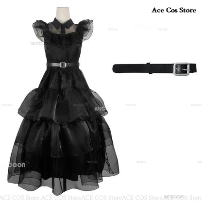 Costume d'Halloween Mercredi Cosplay