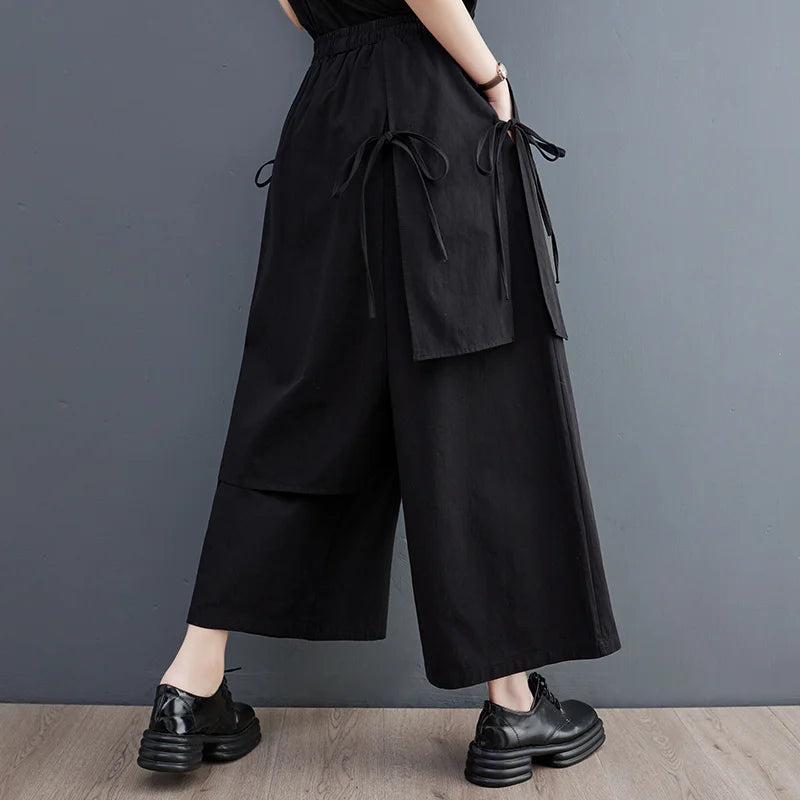 Pantalon Wide Leg Noir