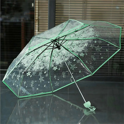 Parapluie Transparent Fleury Vert