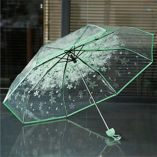 Parapluie Transparent Fleury Vert