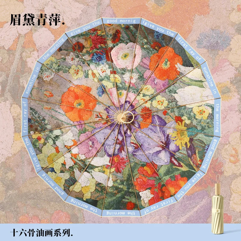 Parapluie asiatique floral