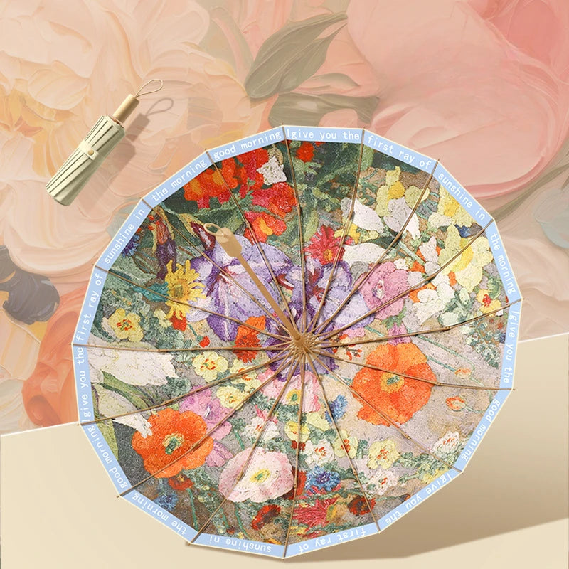 Parapluie asiatique floral
