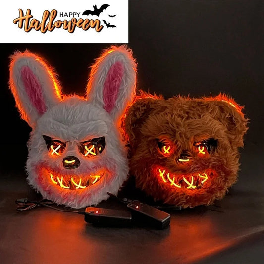 Masque Lapin & Ours Halloween à LED