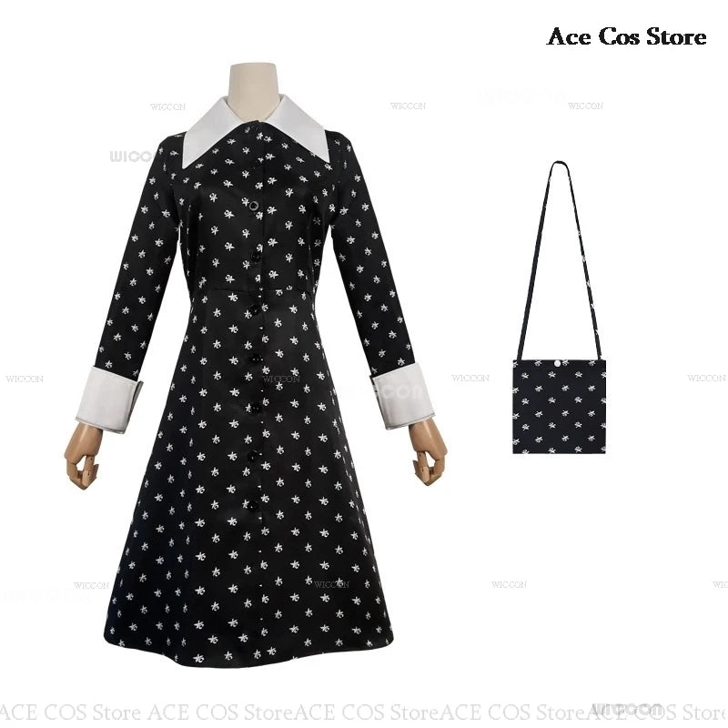 Costume d'Halloween Mercredi Cosplay