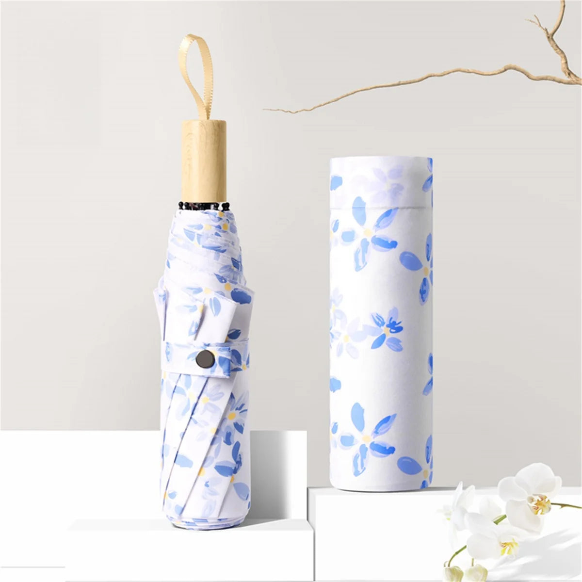 Parapluie Asiatique Ensoleillé Bleu