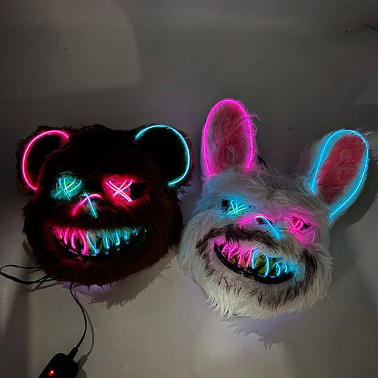 Masque Lapin Ours LED