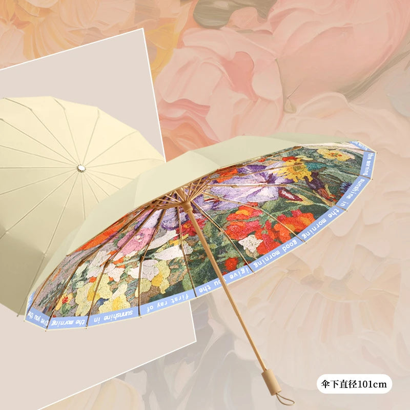 Parapluie asiatique floral