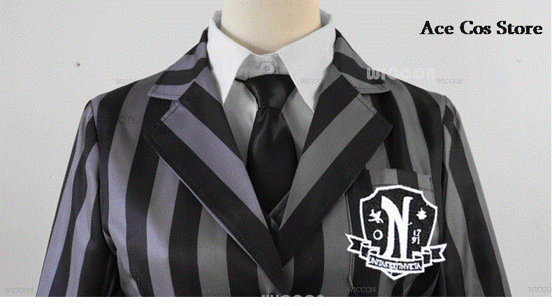 Costume d'Halloween Mercredi Cosplay