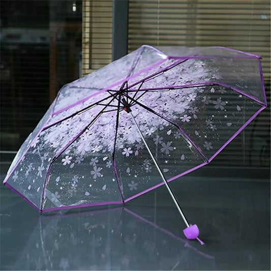 Parapluie Transparent Fleury Violet